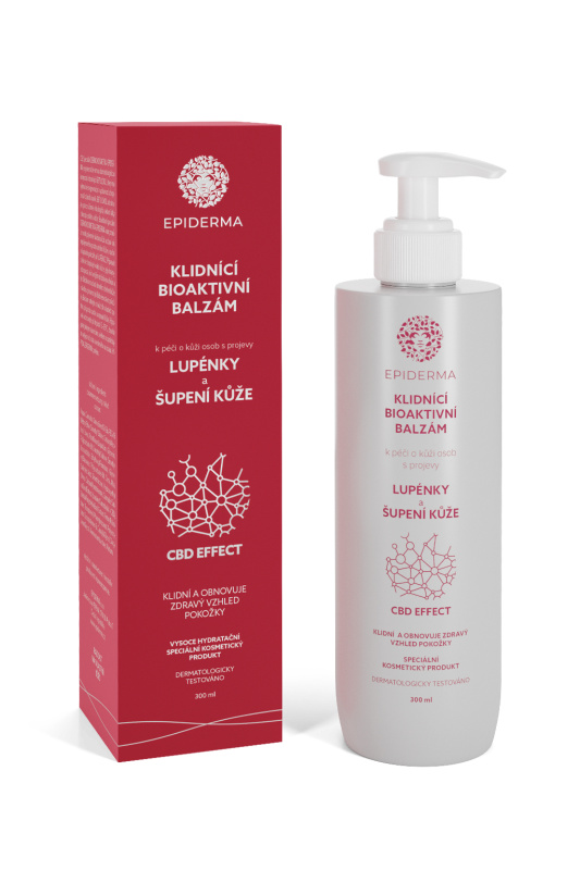 Epiderma CBD Bioaktivní balzám na lupénku, 300ml