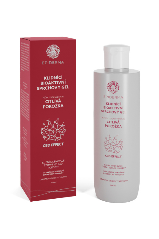 Epiderma CBD Klidnící bioaktivní sprchový gel, 300ml