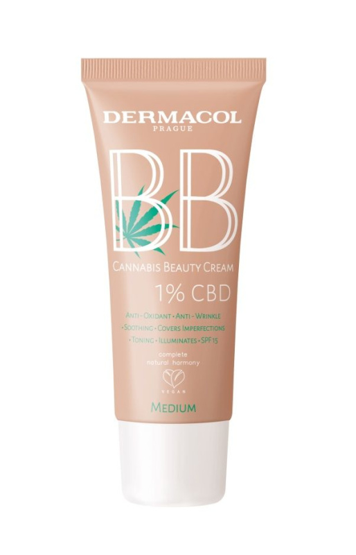 Dermacol Cannabis Beauty Cream BB krém s CBD odstín no.2 Medium 30 ml