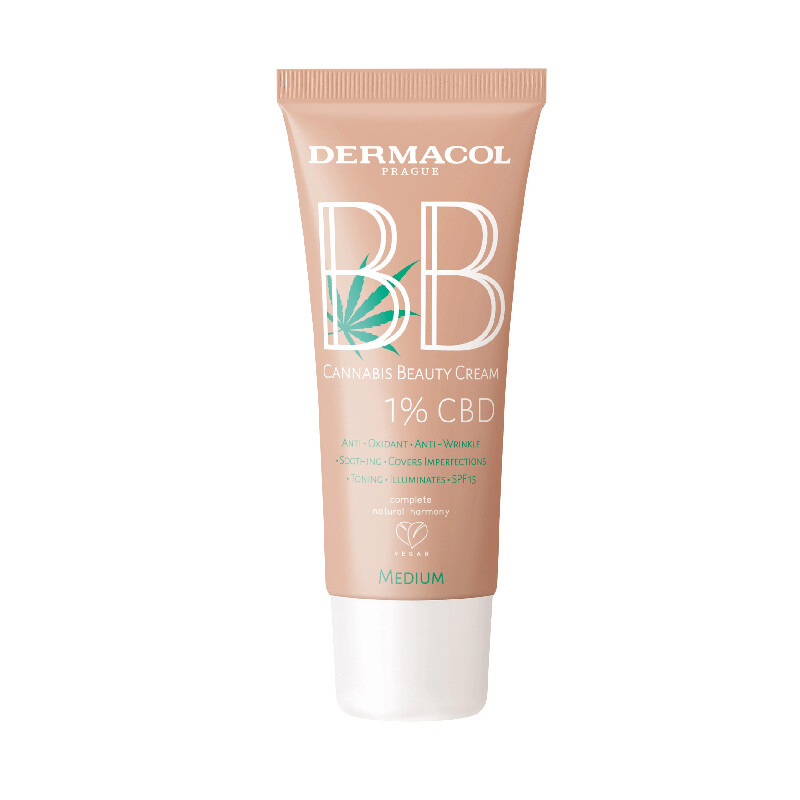 Dermacol Cannabis Beauty Cream BB krém s CBD odstín no.2 Medium 30 ml