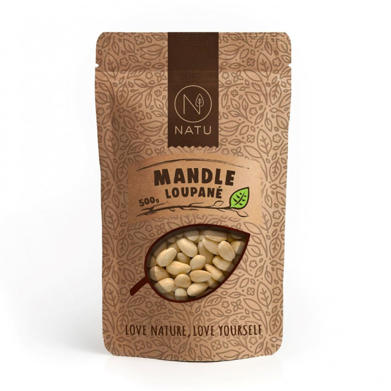 NATU Mandle loupané 500g
