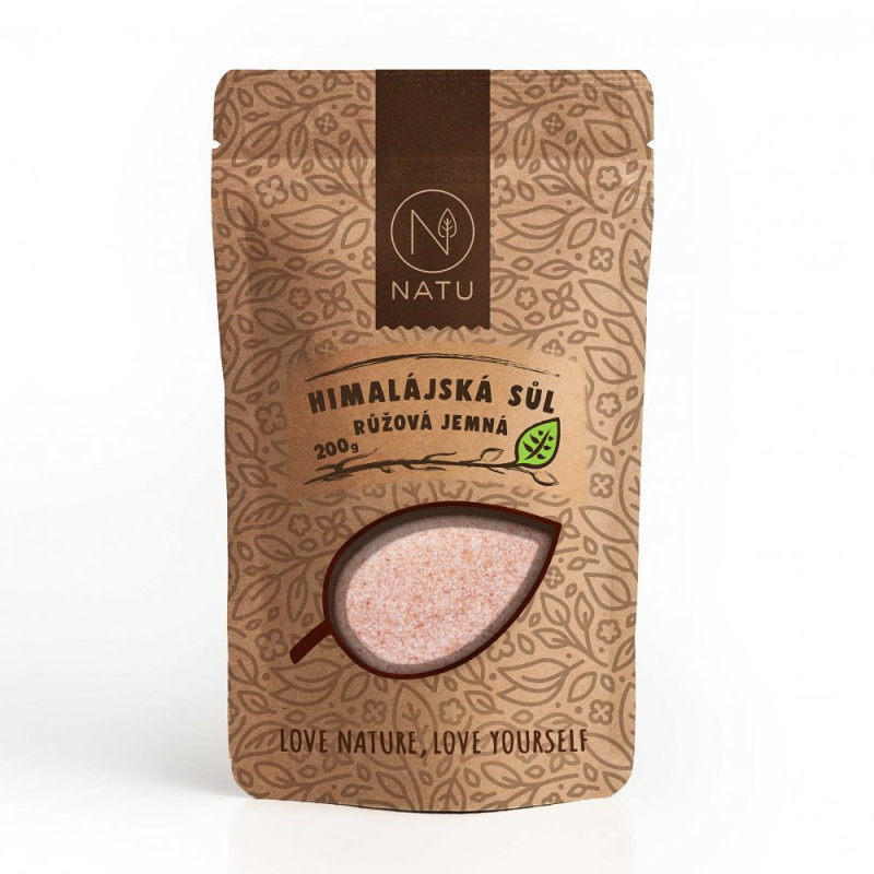NATU Himalájská růžová sůl jemná 500 g