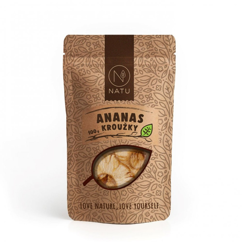 NATU Ananas kroužky natural 100 g
