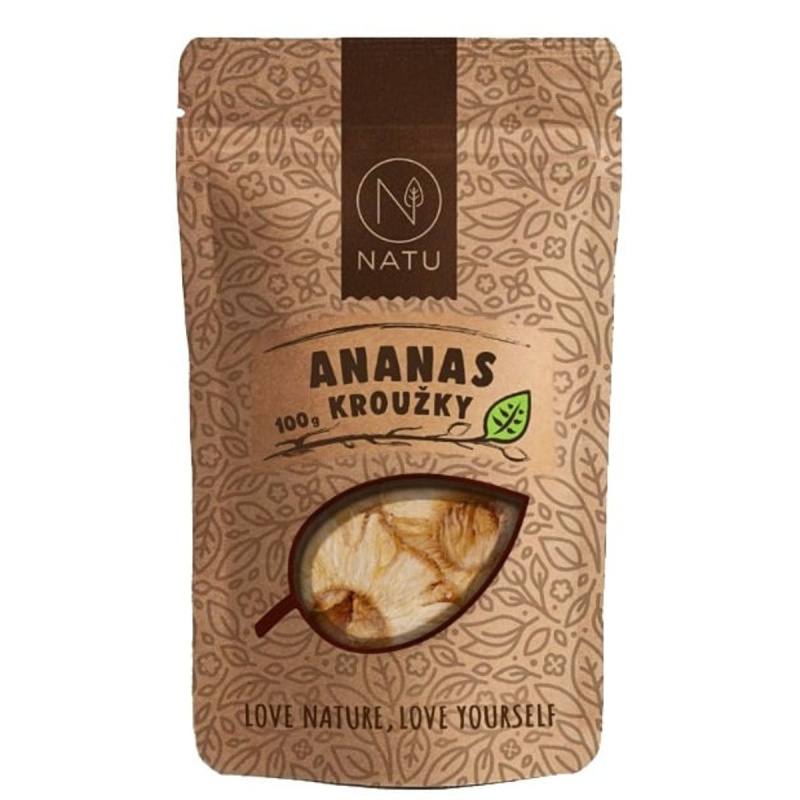 NATU Ananas kroužky natural 100 g