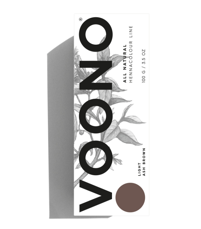 VOONO Light ash brown, barva na vlasy, 100g