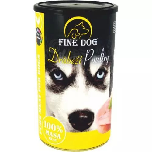 Fine Dog Drůběží 100 % Masa 1200g