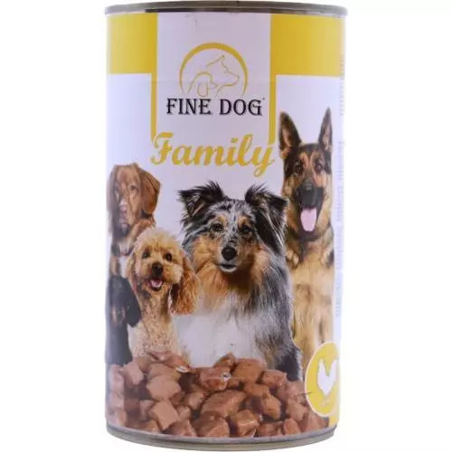 FINE DOG Family konzerva pro psy s DRŮBEŽÍM 415g