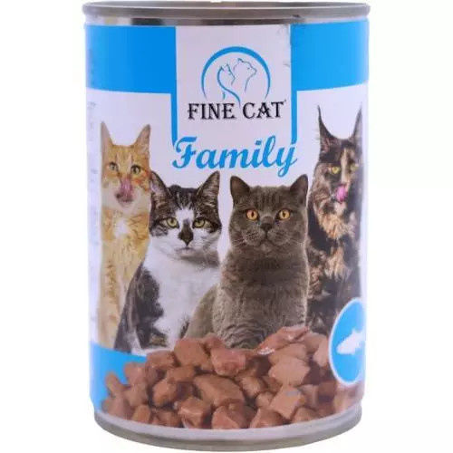 Fine Cat FINE CAT Family konzerva pro kočky s RYBOU 415g