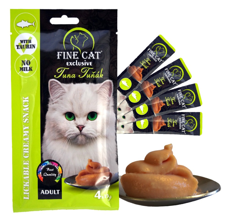 Fine Cat Brit Care Cat sýrová pasta do krmiva pro kočky s prebiotiky, 100 g
