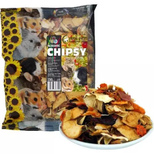 FinePet krmivo chipsy mix pro hlodavce 150g