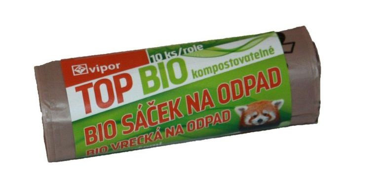 Kompostovatelné sáčky do koše 20 l s uchy - 10 ks/role