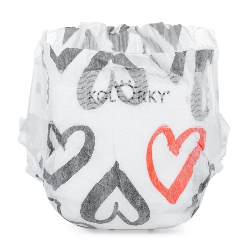 Kolorky Day Hearts jednorázové EKO pleny 19 ks