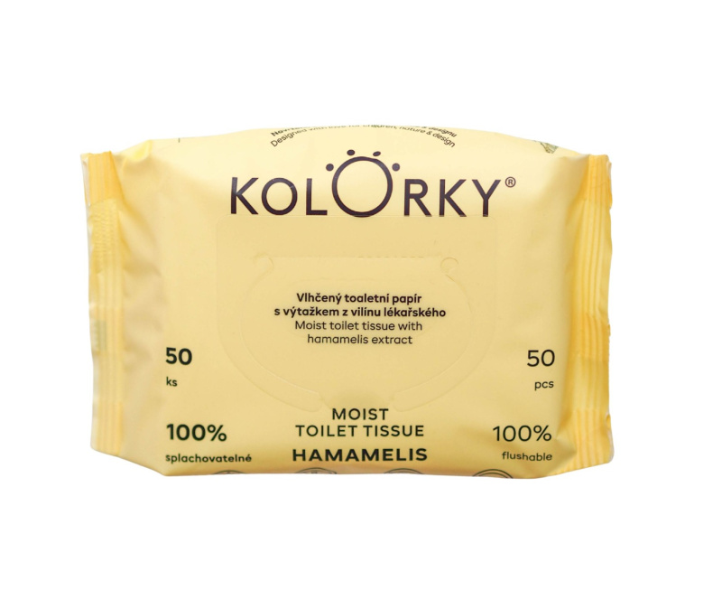 Kolorky Moist Toilet Tissue Hamamelis vlhčený toaletní papír 50 ks