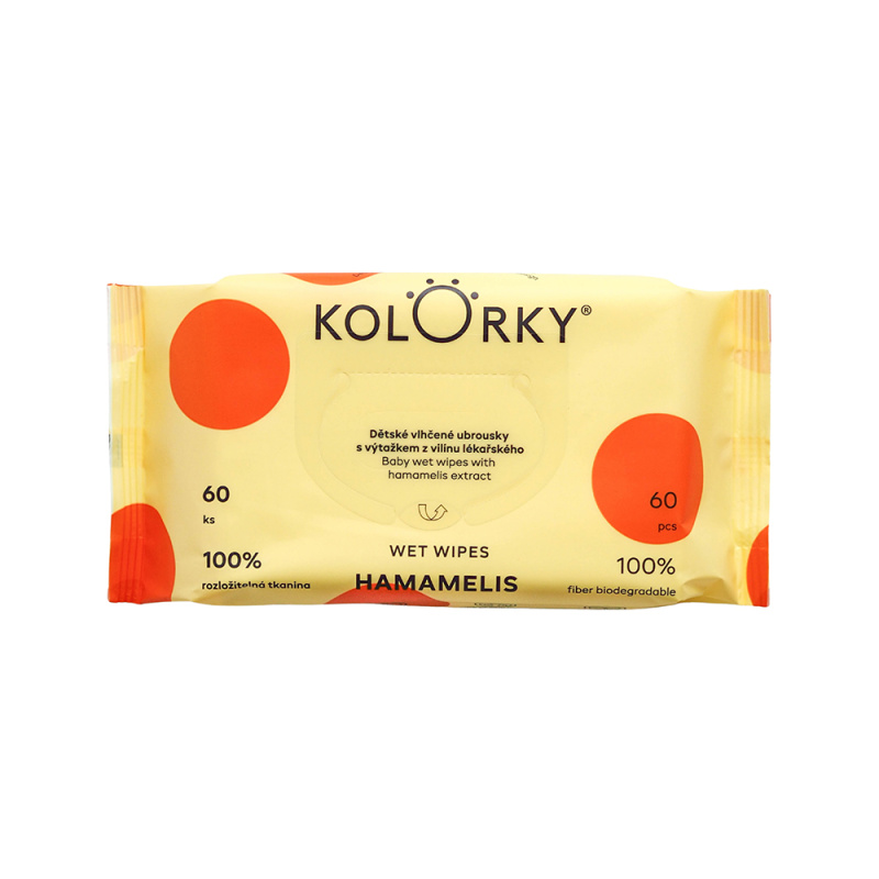 Kolorky EKO Wet Wipes – Hamamelis dětské vlhčené ubrousky