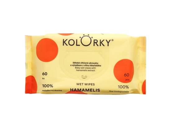 Kolorky EKO Wet Wipes – Hamamelis dětské vlhčené ubrousky