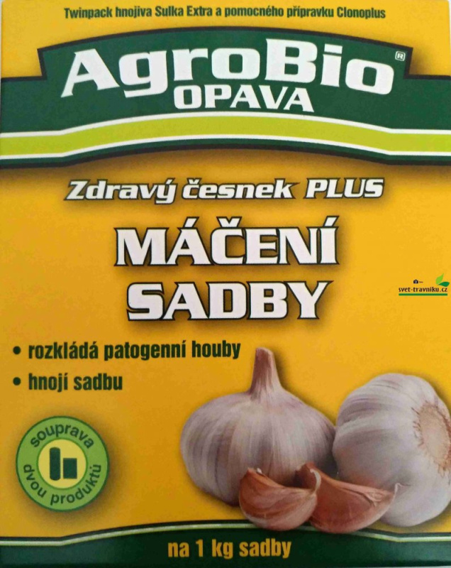 AgroBio OPAVA ZDRAVÝ ČESNEK PLUS pro máčení sadby česneku před výsadbou 10g+50ml