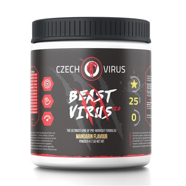 Czech Virus Beast Virus V2.0, 417,5 g Příchuť: Mandarinka