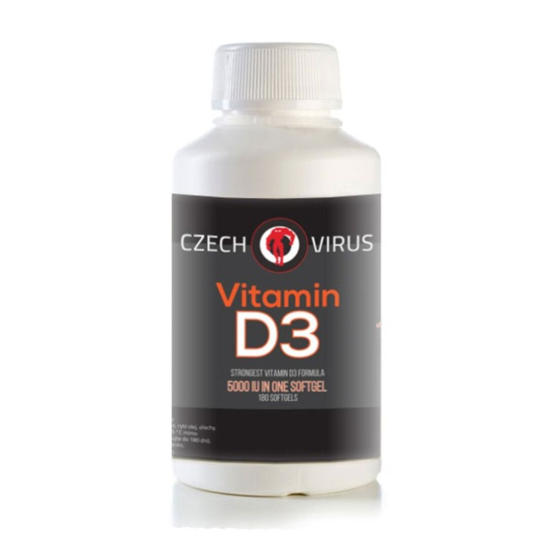 Czech Virus Vitamin D3 180 kapslí