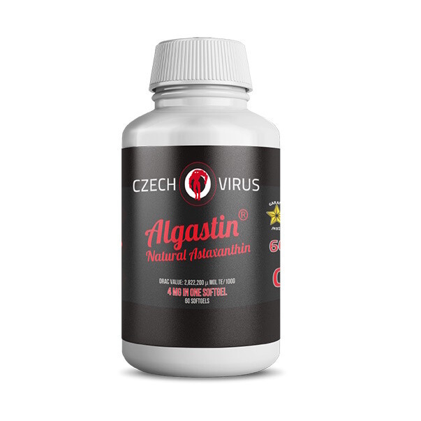 Czech Virus Algastin natural astaxanthin 60 kapslí 