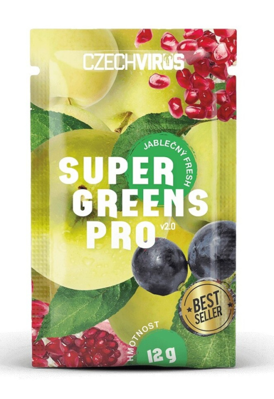 Czech Virus Super Greens PRO V2.0 12 g - jablečný fresh
