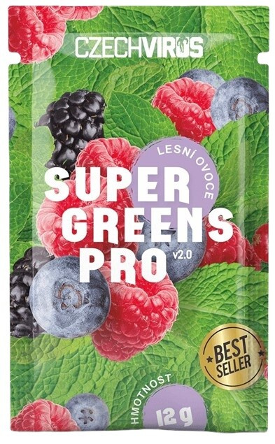 Czech Virus Super Greens PRO V2.0 12 g - lesní ovoce