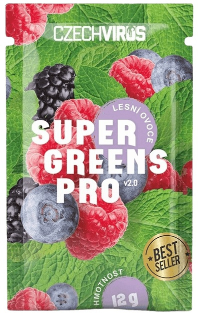 Czech Virus Super Greens PRO V2.0 12 g - lesní ovoce