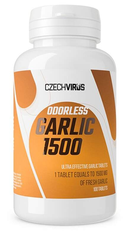 Czech Virus Odorless Garlic 1500 mg 100 tablet