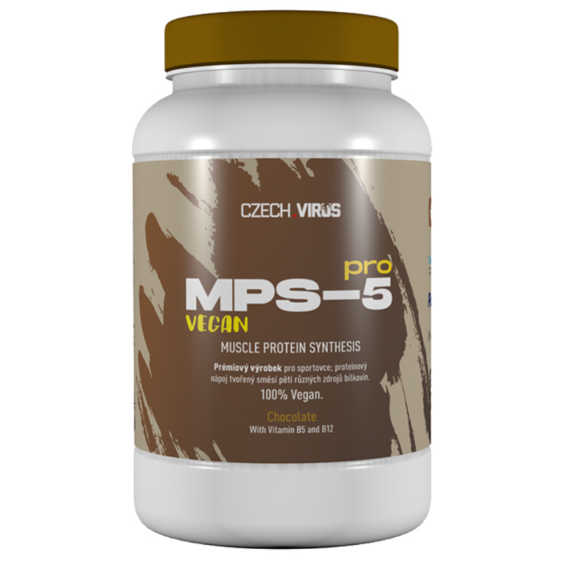 Czech Virus Vícesložkový protein MPS-5 PRO Vegan 1000 g - banán/jahoda