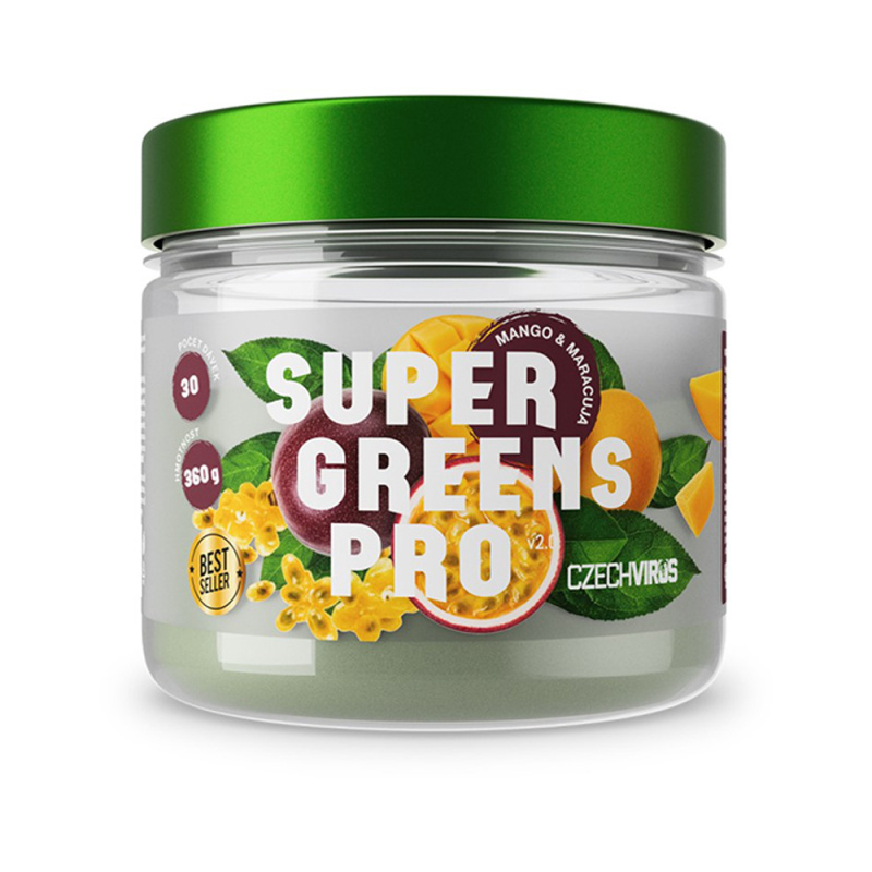 Czech Virus Super Greens PRO V2.0 360 g - mango a marakuja