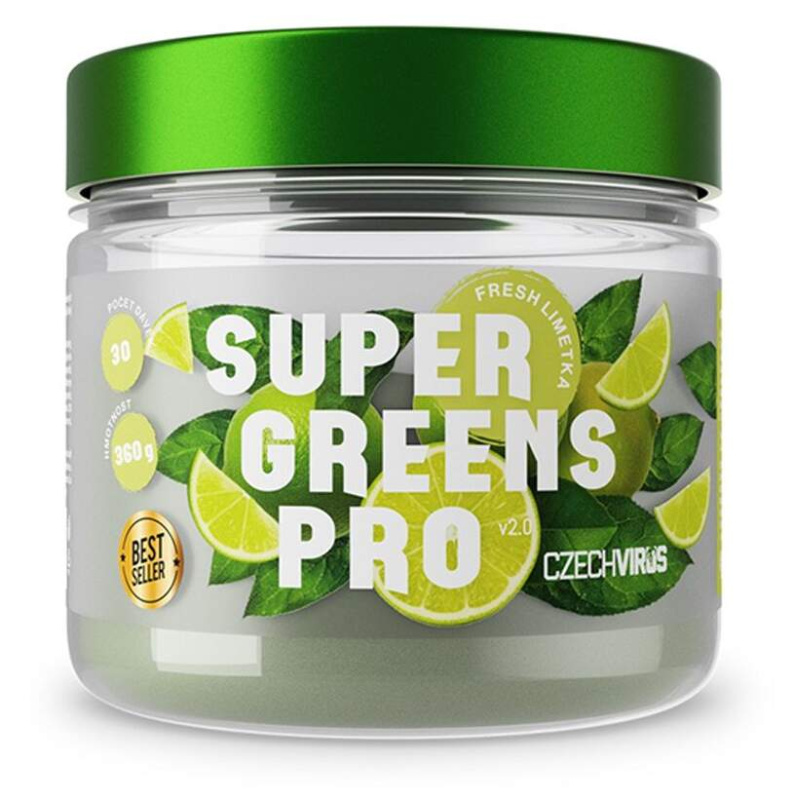 Czech Virus Super Greens PRO V2.0 360 g - limetkový fresh