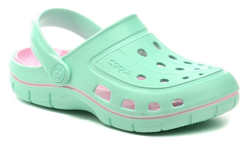 Coqui 6353 Jumper Lt.Mint  dívčí nazouváky EUR 26/27
