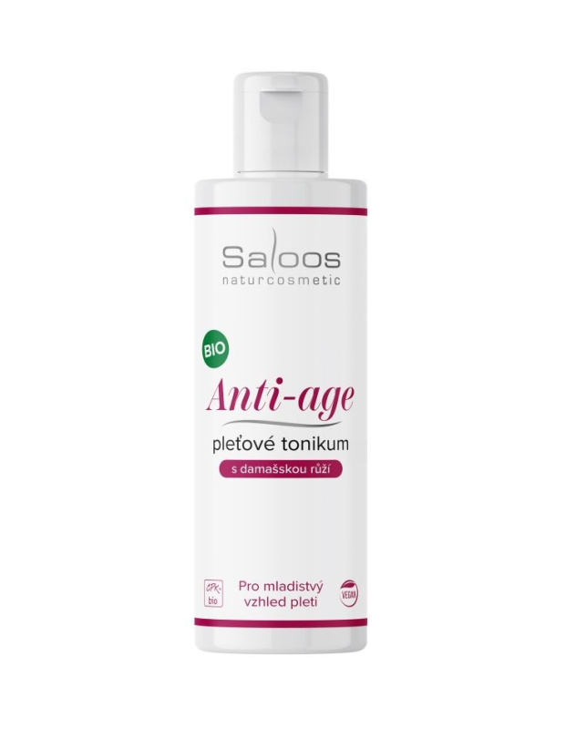 Saloos Anti-Age vyhlazující tonikum pro mladistvý vzhled damašská růže 200 ml