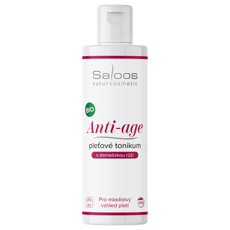 Saloos Anti-Age vyhlazující tonikum pro mladistvý vzhled damašská růže 200 ml
