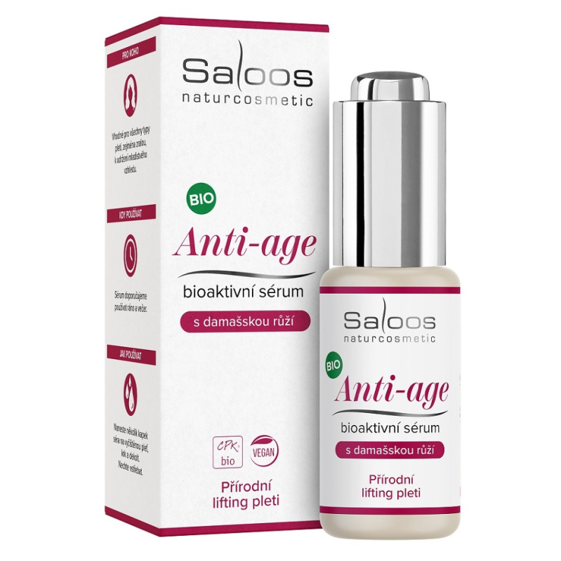 Saloos Anti-Age liftingové zpevňující sérum pro mladistvý vzhled damašská růže 20 ml