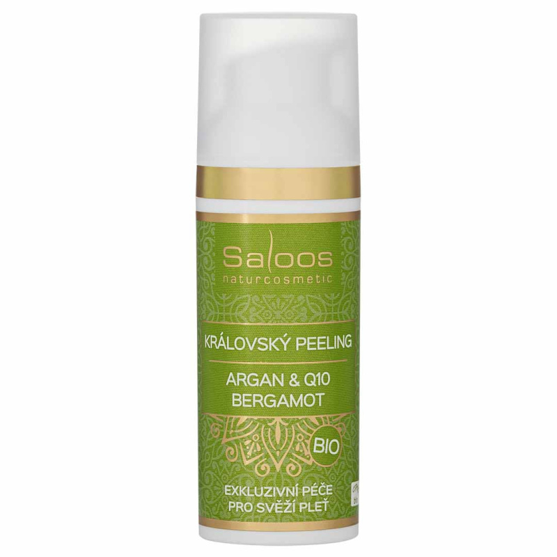 Saloos naturcosmetic Královský peeling Argan & Q10, Bergamot 50 ml