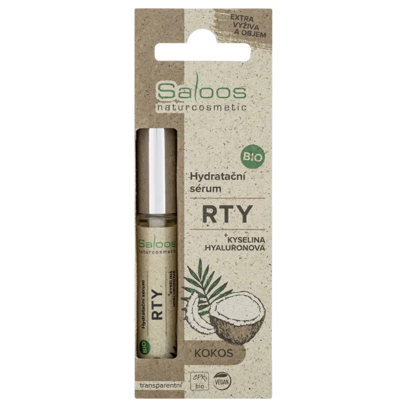 Saloos Bio Hydratační sérum na rty – Kokos 7 ml