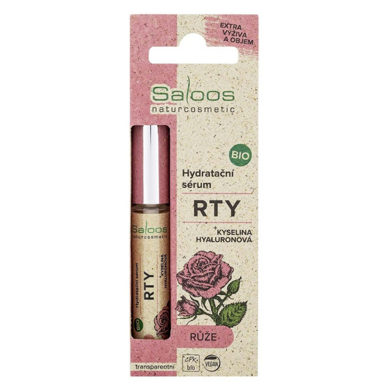 Hydratační sérum na rty Růže BIO SALOOS Naturcosmetics 7ml