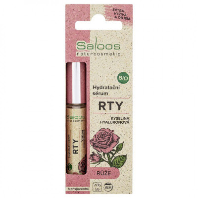 Hydratační sérum na rty Růže BIO SALOOS Naturcosmetics 7ml