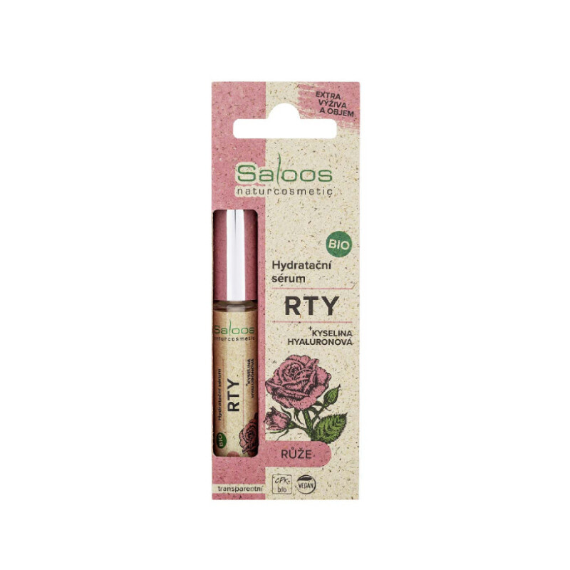 Hydratační sérum na rty Růže BIO SALOOS Naturcosmetics 7ml