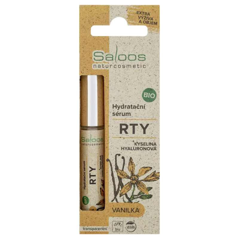 Saloos Bio Hydratační sérum na rty – Vanilka 7 ml