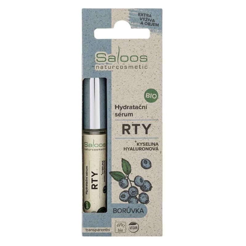 Saloos Bio hydratační sérum na rty - Borůvka