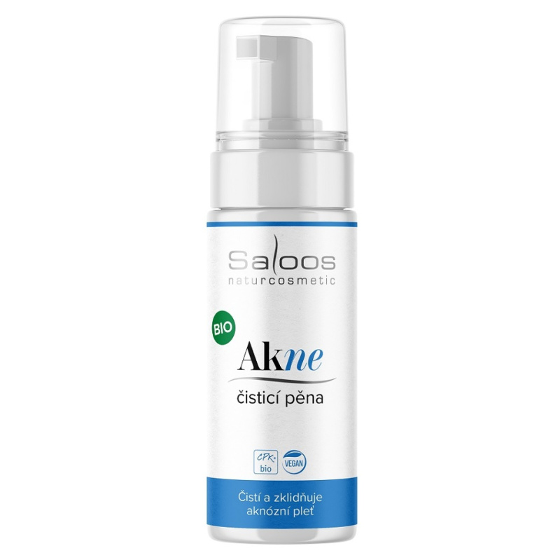 Saloos AkNE hloubkově čisticí pěna pro problematickou pleť, akné 150 ml