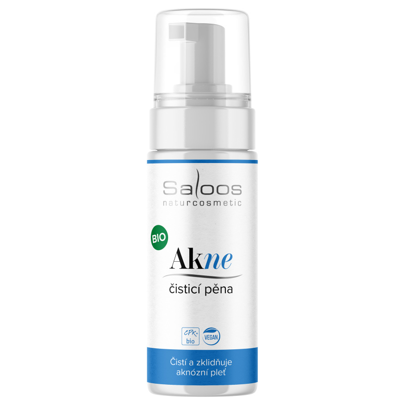 Saloos AkNE hloubkově čisticí pěna pro problematickou pleť, akné 150 ml