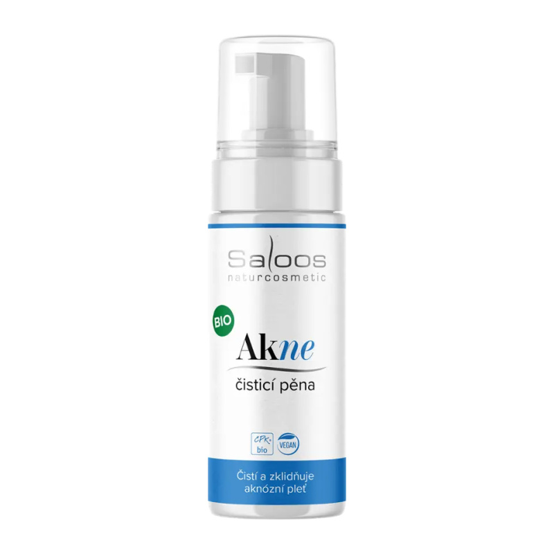 Saloos AkNE hloubkově čisticí pěna pro problematickou pleť, akné 150 ml