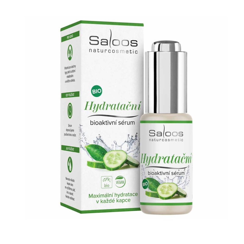 Saloos Bioaktivní Sérum hydratační sérum s okurkou a aloe vera 20 ml