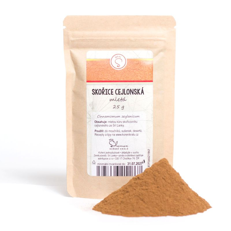 Skořice cejlonská mletá 25 g