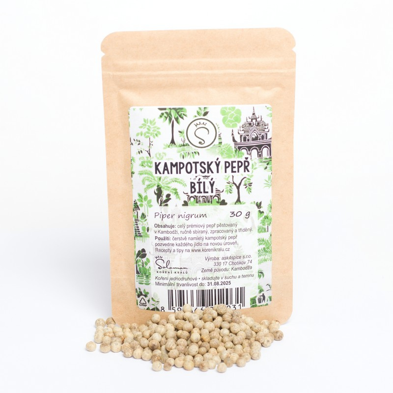 Kampotský pepř bílý 30 g