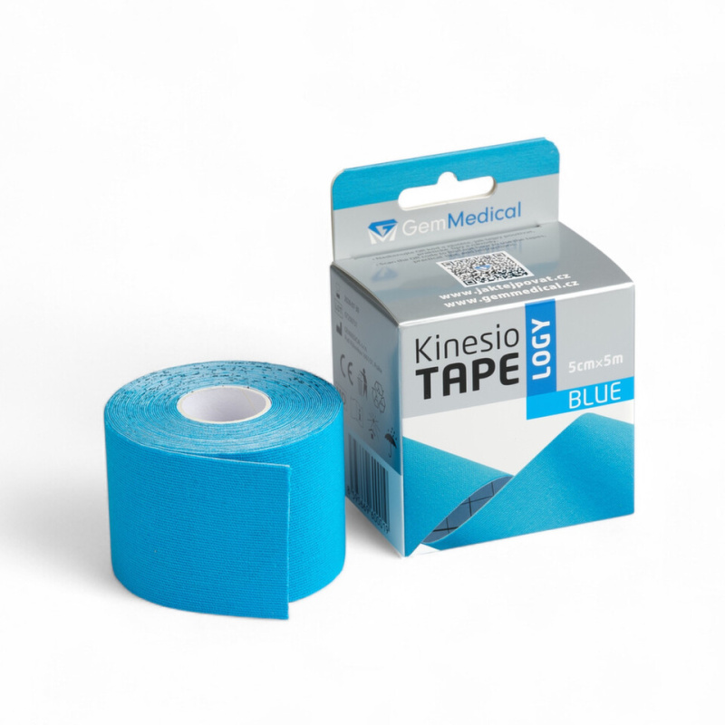 GM kinesiology tape 5cmx5m modrý