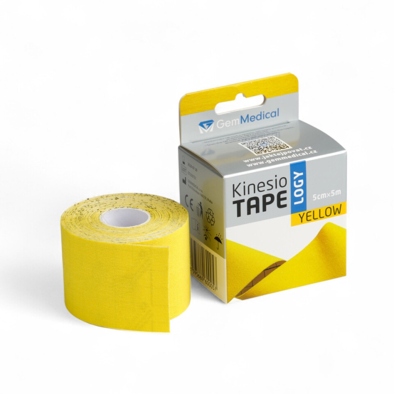 GM Kinesio tape 5 cm x 5 m tejpovací páska žlutá
