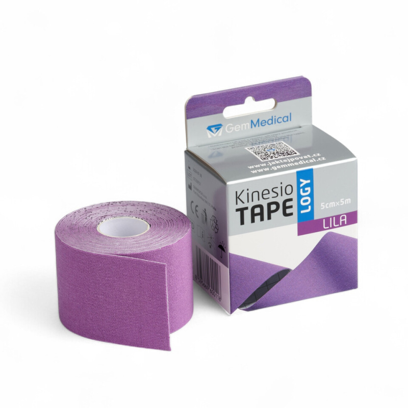 GM Kinesio tape 5 cm x 5 m tejpovací páska fialová